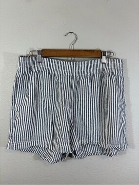 Old Navy Comfy Navy and White Striped Shorts